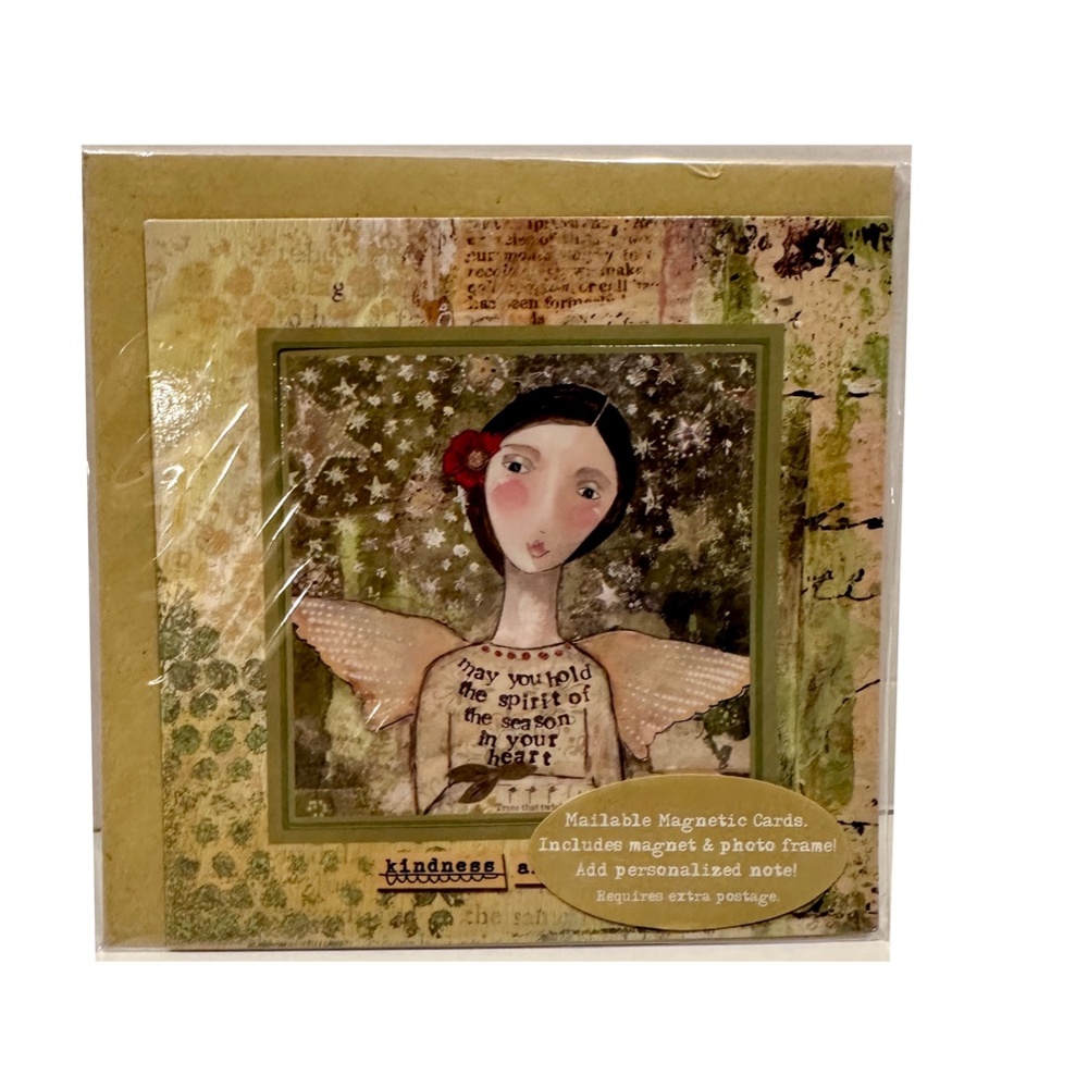 Kelly Rae Roberts Christmas Angel Magnetic Card - Picture 3 of 3
